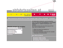 Tablet Screenshot of abfahrtszeiten.at